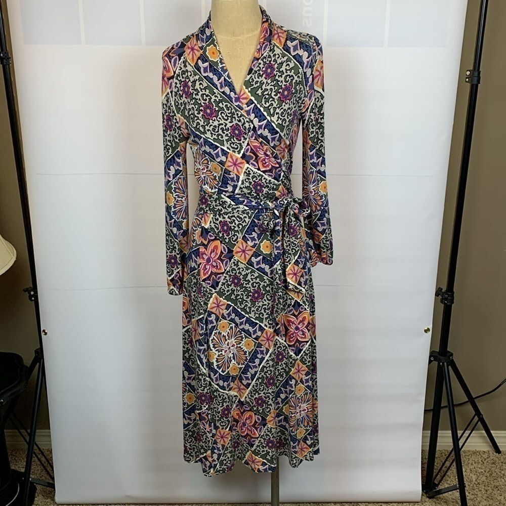 Tommy Bahama floral print long sleeve dress, XS